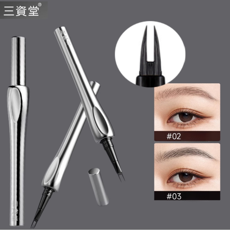 Waterproof Liquid Eyeliner Pen - SANZITANG 2 จุด Liquid ดินสอเขียนคิ้ว Brows