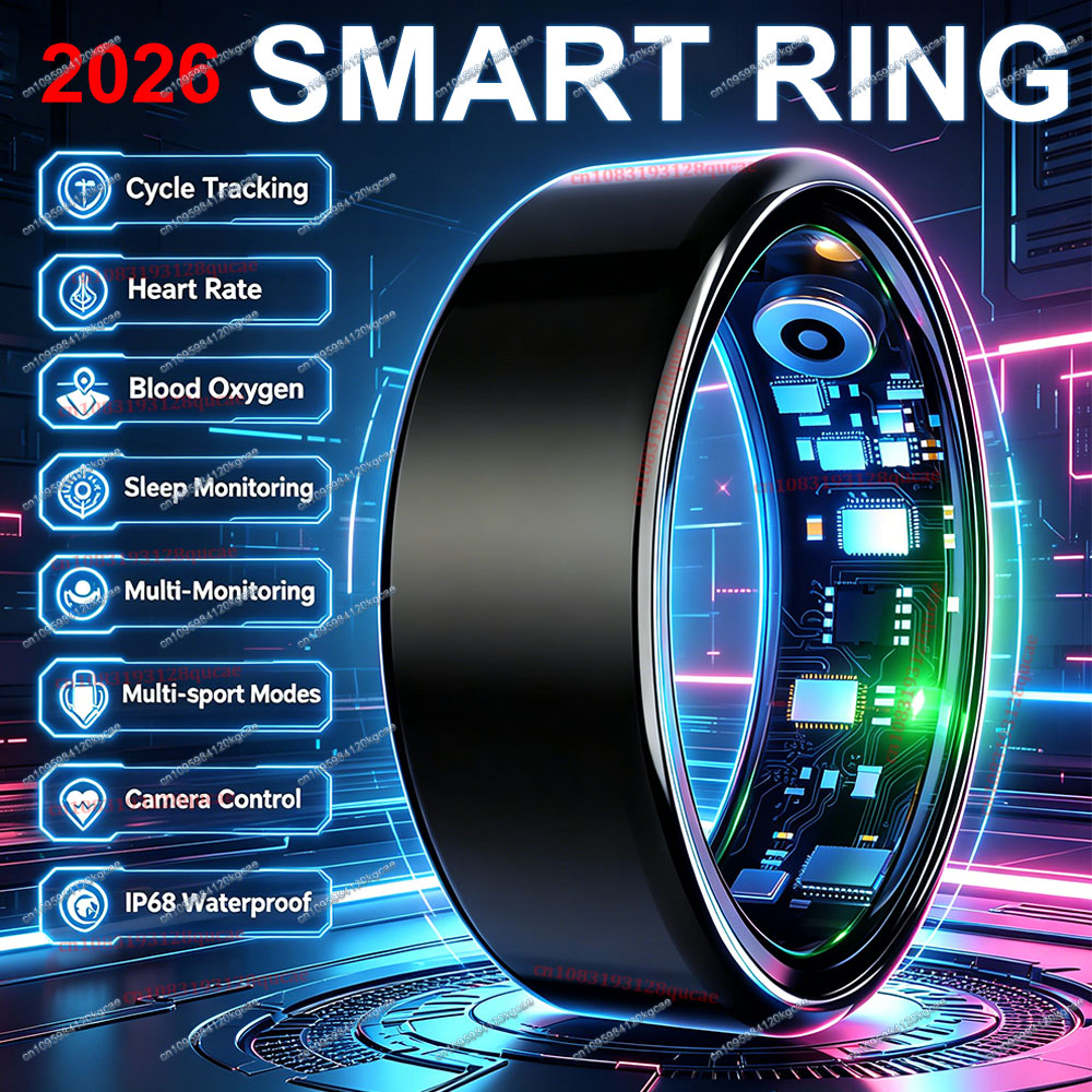 Health Monitors - 2026 ใหม่ สมาร์ทริง วัดอัตราการเต้นของหัวใจ ความดันโลหิต ตรวจสอบการนอนหลับ