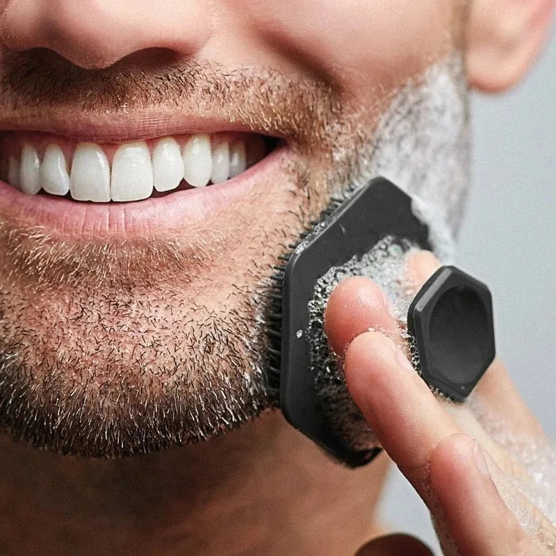 Silicone Face Scrubber Electric - แปรงทำความสะอาดผิวหน้าซิลิโคน ขนาดเล็ก สำหรับทำความสะอาดล้ำลึก นวดหน้า ขัดผิวหน้า สำหรับผู้ชาย