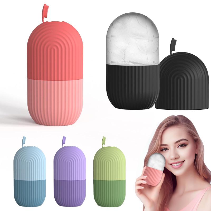 Face Ice Roller Puffiness - ลูกกลิ้งนวดหน้าแบบน้ำแข็ง 1 ชิ้น แม่พิมพ์น้ำแข็งซิลิโคนสำหรับนวดหน้า ลดอาการบวมรอบดวงตา ช่วยกระชับรูขุมขน