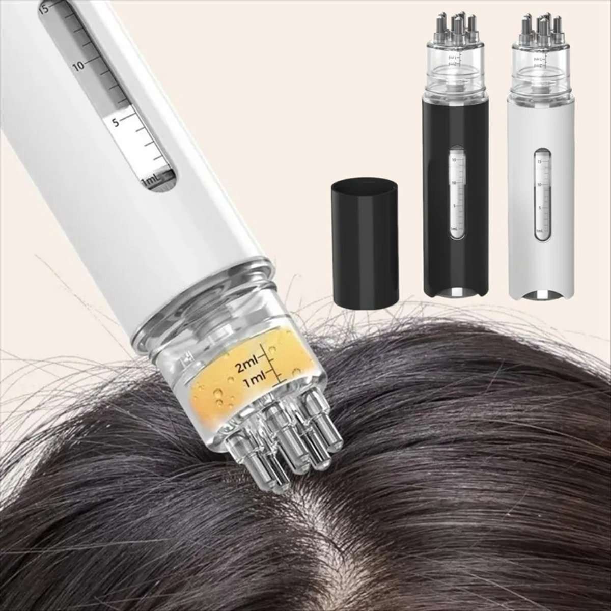 Hair Care - หวีนวดหนังศีรษะ X07A หวีนวดขนาดเล็กสำหรับน้ำมันหอมระเหย ช่วยนวดและนำน้ำมันเข้าสู่หนังศีรษะ ป้องกันผมร่วง อุปกรณ์ดูแลหนังศีรษะ