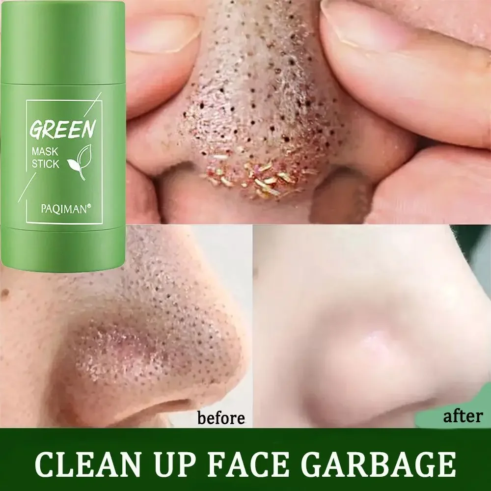 Green Tea Cleansing Clay Mask - หน้ากากชาเขียวติดลบสิวหัวดําสิวทําความสะอาดลึก Purifying Clay Mask Oil Control