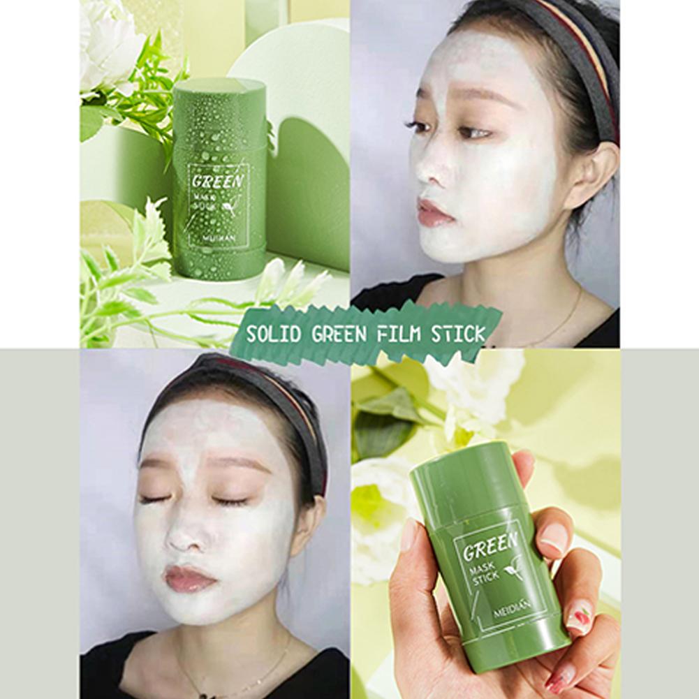 Green Tea Cleansing Clay Mask - มาส์กชาเขียวแบบแท่ง ทำความสะอาดรูขุมขนอย่างล้ำลึก กำจัดสิวเสี้ยน สิวอักเสบ บำรุงผิว ควบคุมความมัน