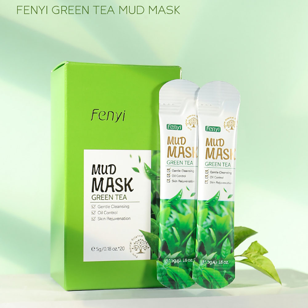 Green Tea Cleansing Clay Mask - มาส์กโคลนชาเขียวเฟนยี่ 5 กรัม x 20 ชิ้น