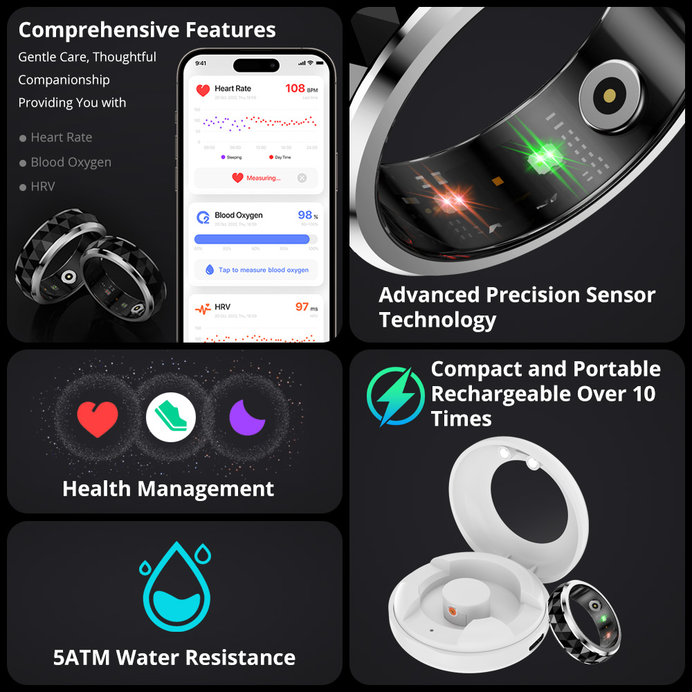2024 COLMI R11 แหวนสมาร์ท, Fid - Health Monitors บทวิจารณ์และราคา