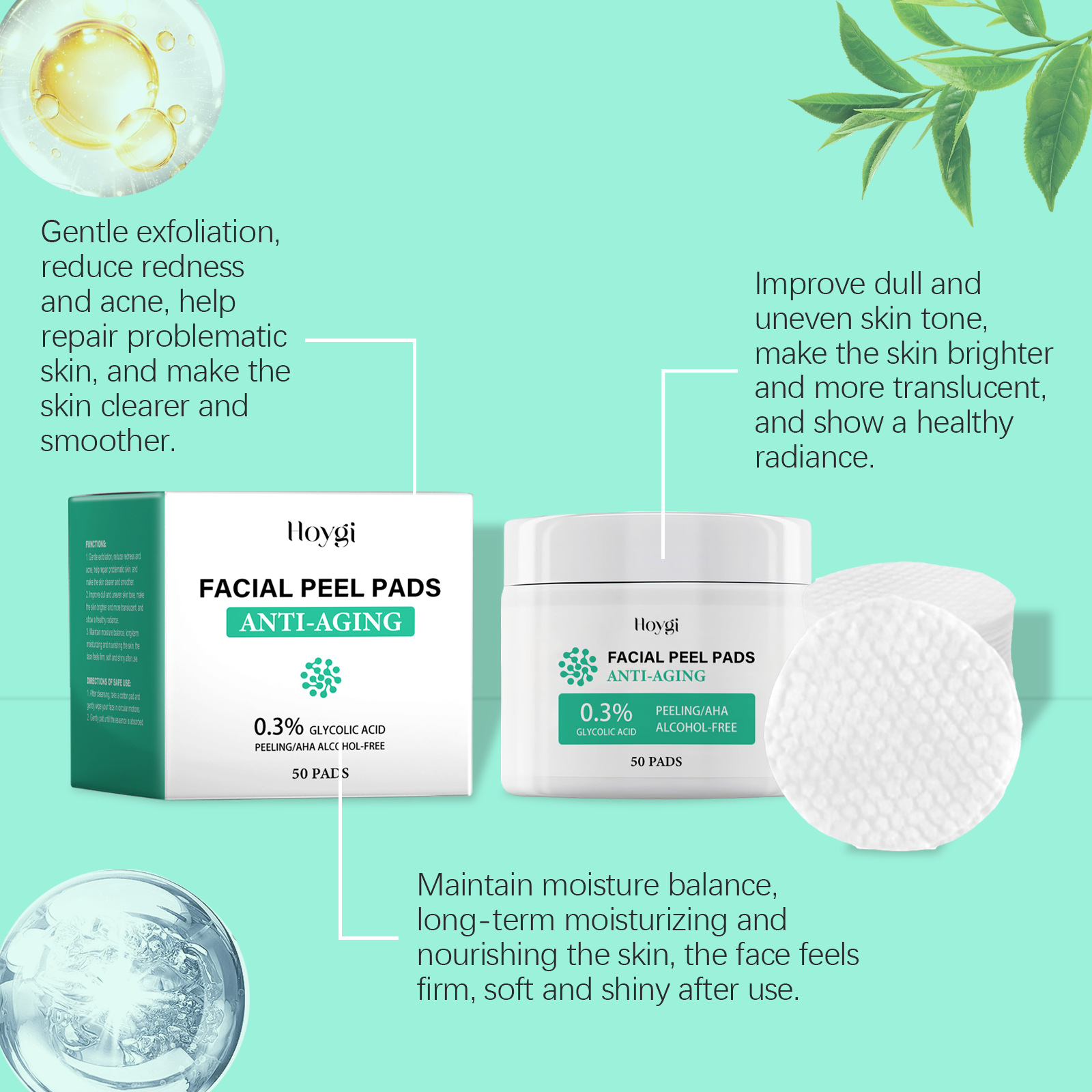 Glycolic Acid สําลีแผ่นรูขุมขน - Salicylic Acid Blackhead Remover บทวิจารณ์และราคา