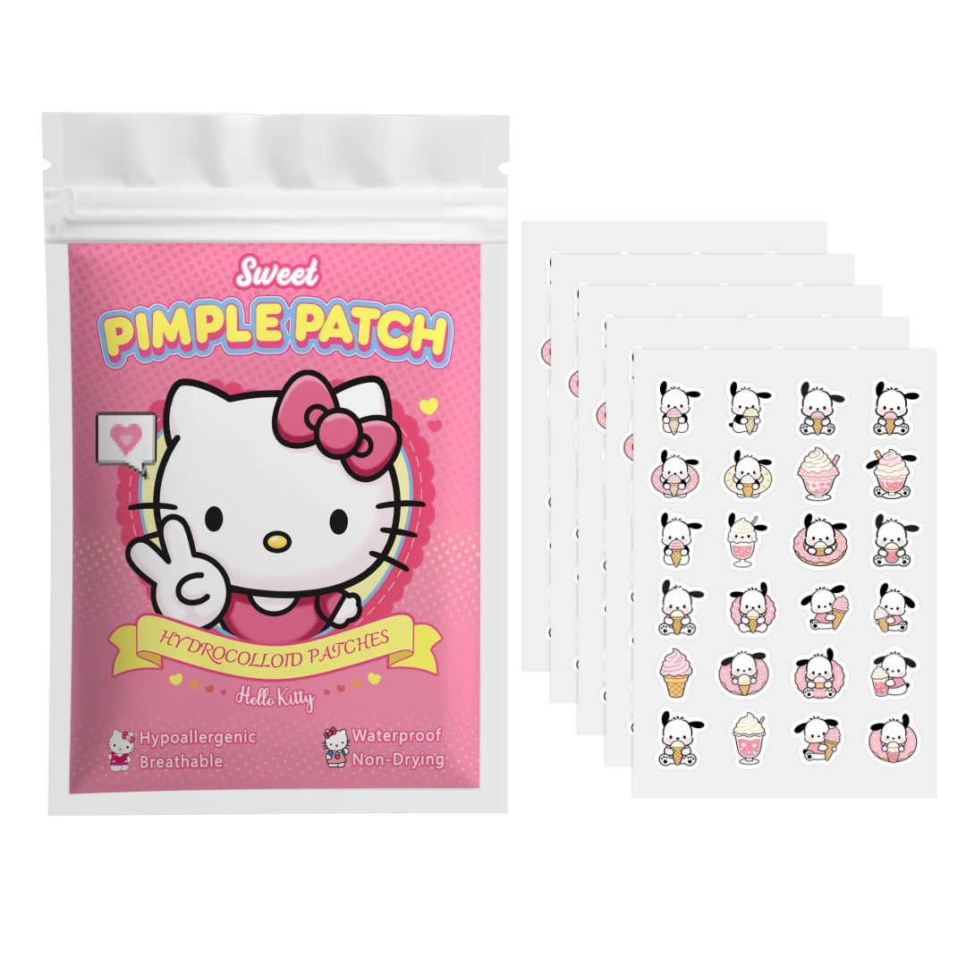 แผ่นแปะสิวเฮลโล คิตตี้ 48/120  - Hydrocolloid Pimple Patch บทวิจารณ์และราคา