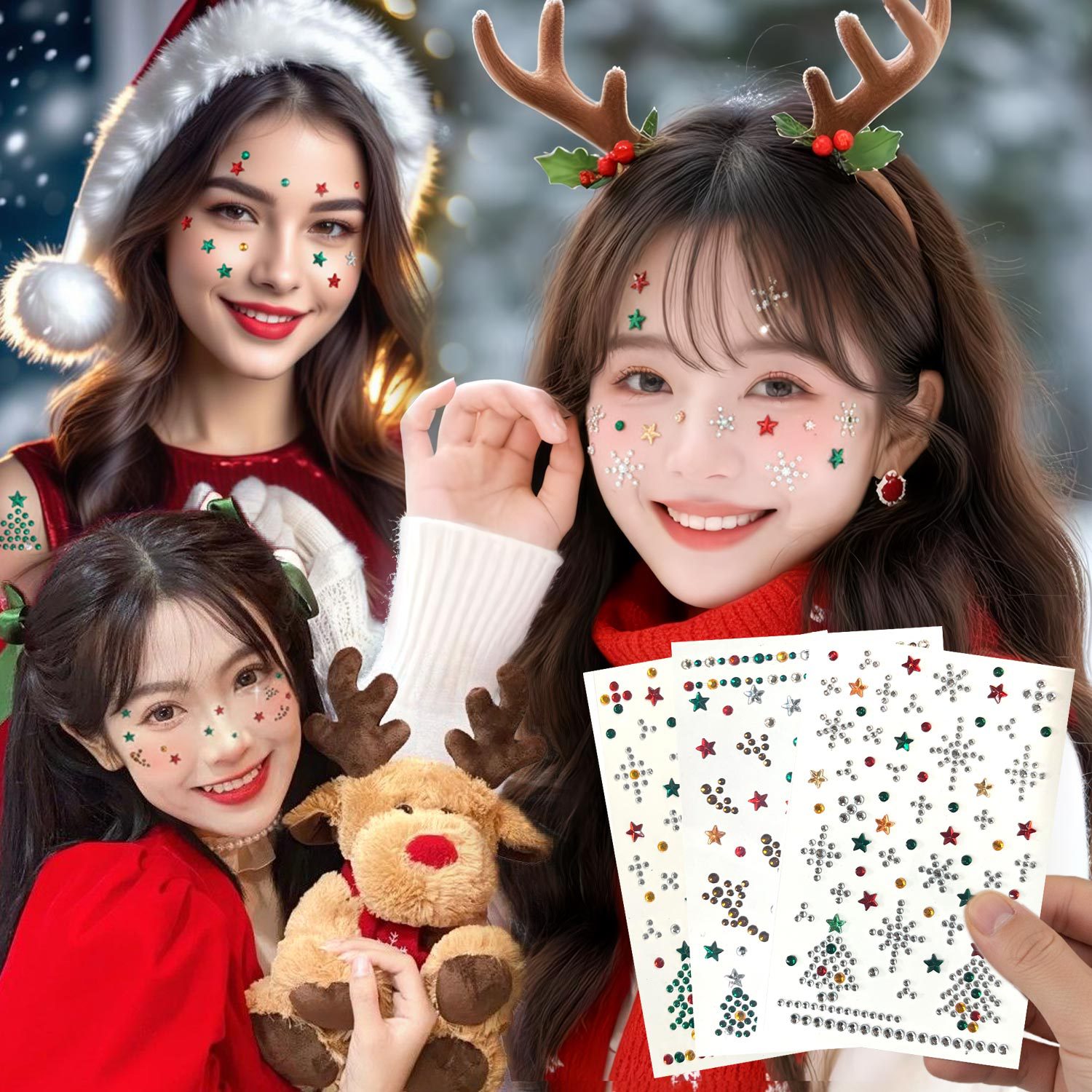 สติกเกอร์ติดหน้าเพชรแบบมีกาวใน - Nail Art บทวิจารณ์และราคา