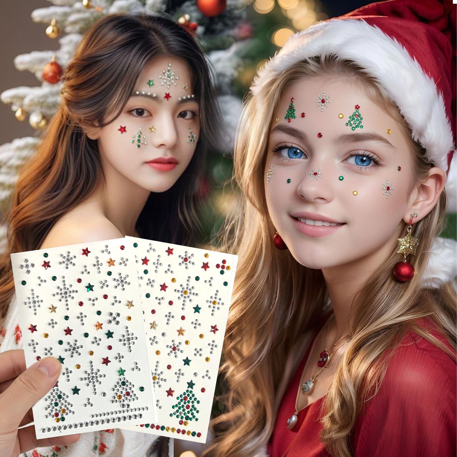 สติกเกอร์ติดหน้าเพชรแบบมีกาวใน - Nail Art บทวิจารณ์และราคา