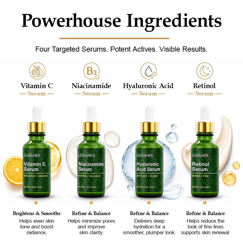 เซ็ตเซรั่มบำรุงผิวหน้า 4 ชิ้น  - Niacinamide Pore Shrinking Essence บทวิจารณ์และราคา