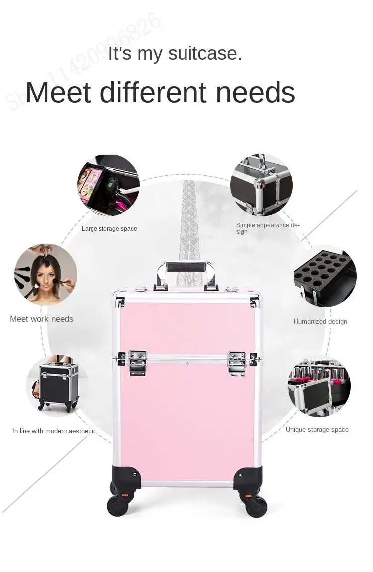 กระเป๋าเครื่องสำอางแบบมีล้อลาก - Makeup บทวิจารณ์และราคา