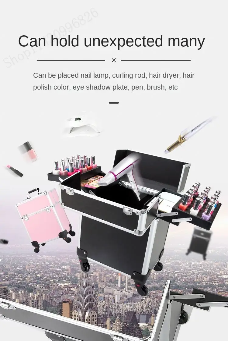กระเป๋าเครื่องสำอางแบบมีล้อลาก - Makeup บทวิจารณ์และราคา