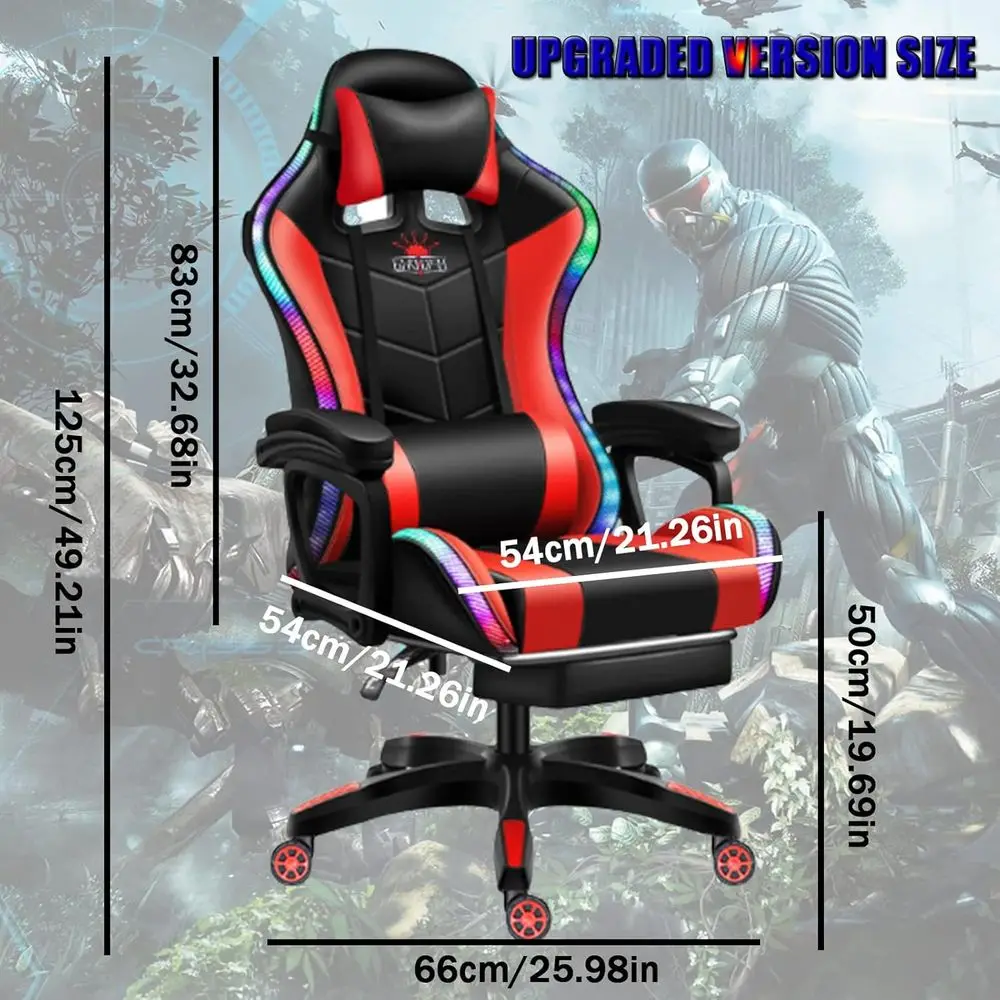 เก้าอี้เกมมิ่งพนักพิงสูงตามหลั - Massage บทวิจารณ์และราคา