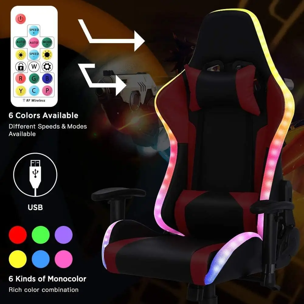 เก้าอี้เกมมิ่งพนักพิงสูงตามหลั - Massage บทวิจารณ์และราคา