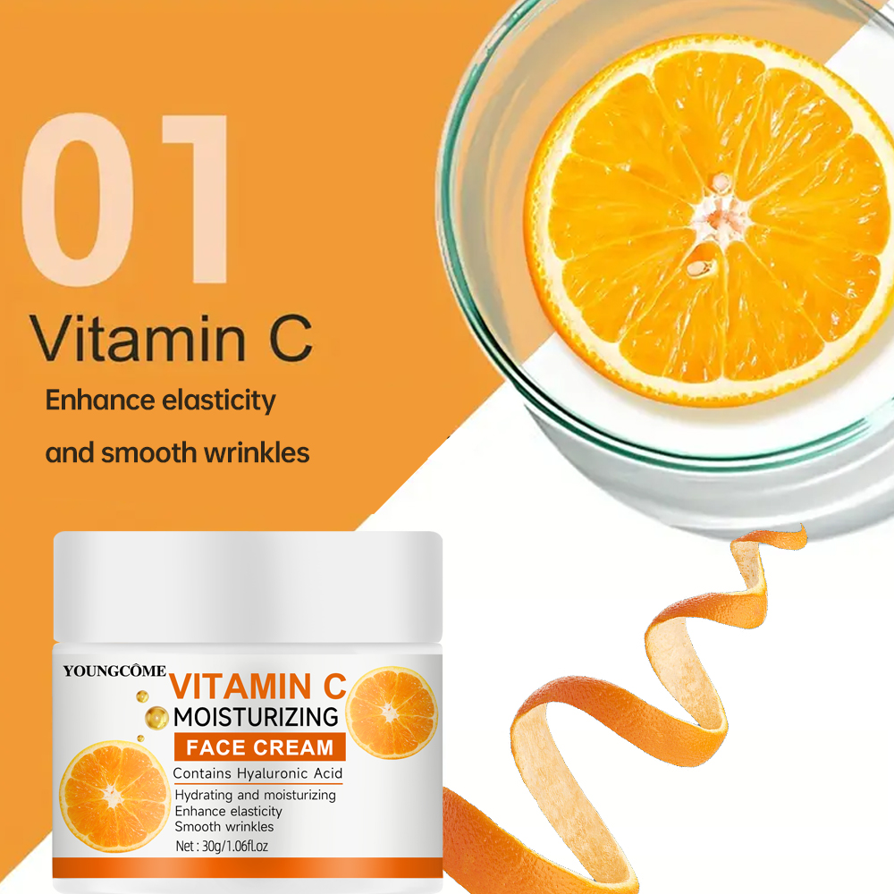 Vitamin C Moisturizing Cream R - Hyaluronic Acid Facial Serum บทวิจารณ์และราคา