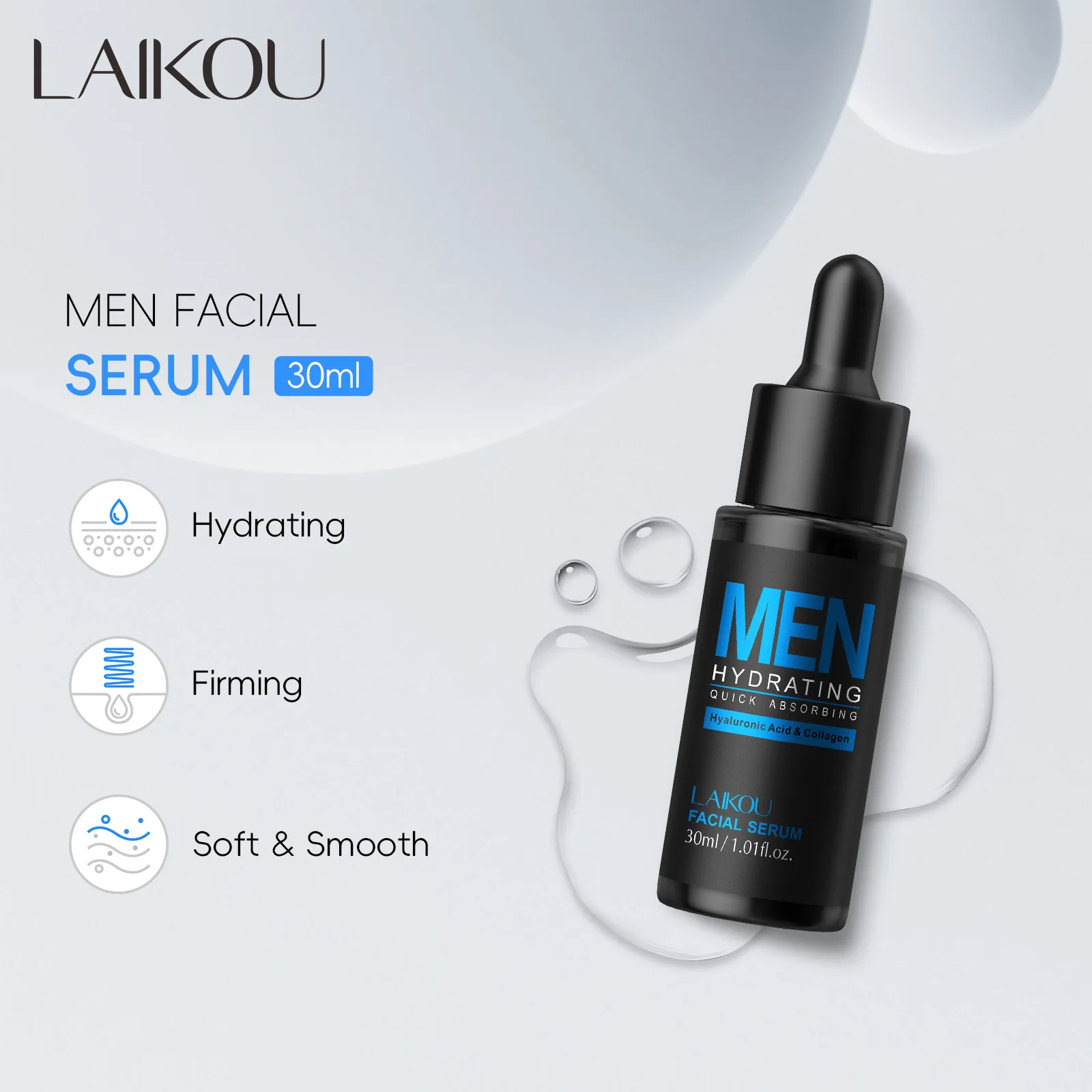 เซรั่มบำรุงผิวหน้าสำหรับผู้ชาย - Hyaluronic Acid Facial Serum บทวิจารณ์และราคา