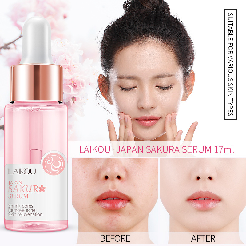 LAIKOU SAKURA เซรั่มและคอลลาเจ - Niacinamide Pore Shrinking Essence บทวิจารณ์และราคา