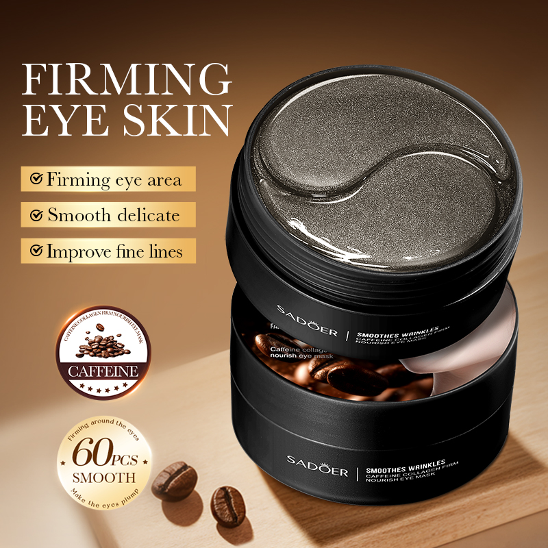 60pcs SADOER คาเฟอีนคริสตัล Co - Collagen Under Eye Patches บทวิจารณ์และราคา