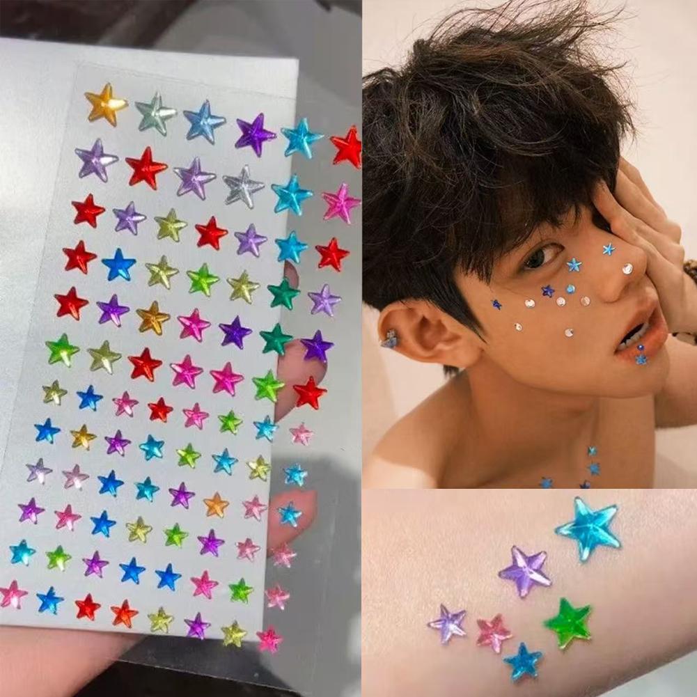 สติกเกอร์ติดหน้าแบบมีกาวในตัว  - Nail Art บทวิจารณ์และราคา