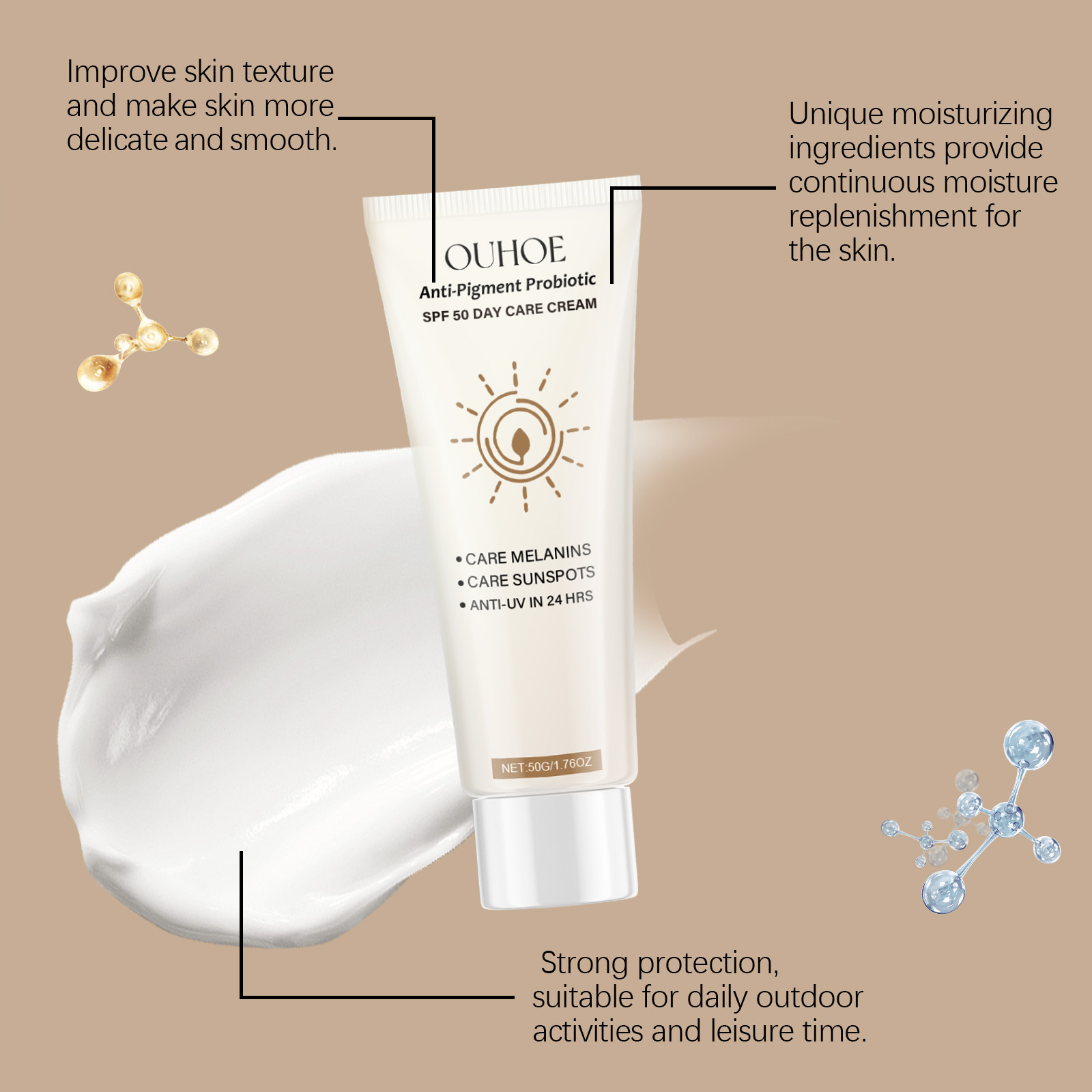 ครีมกันแดด SPF50 ป้องกันรังสีอ - Spf 50 Waterproof Sunscreen บทวิจารณ์และราคา