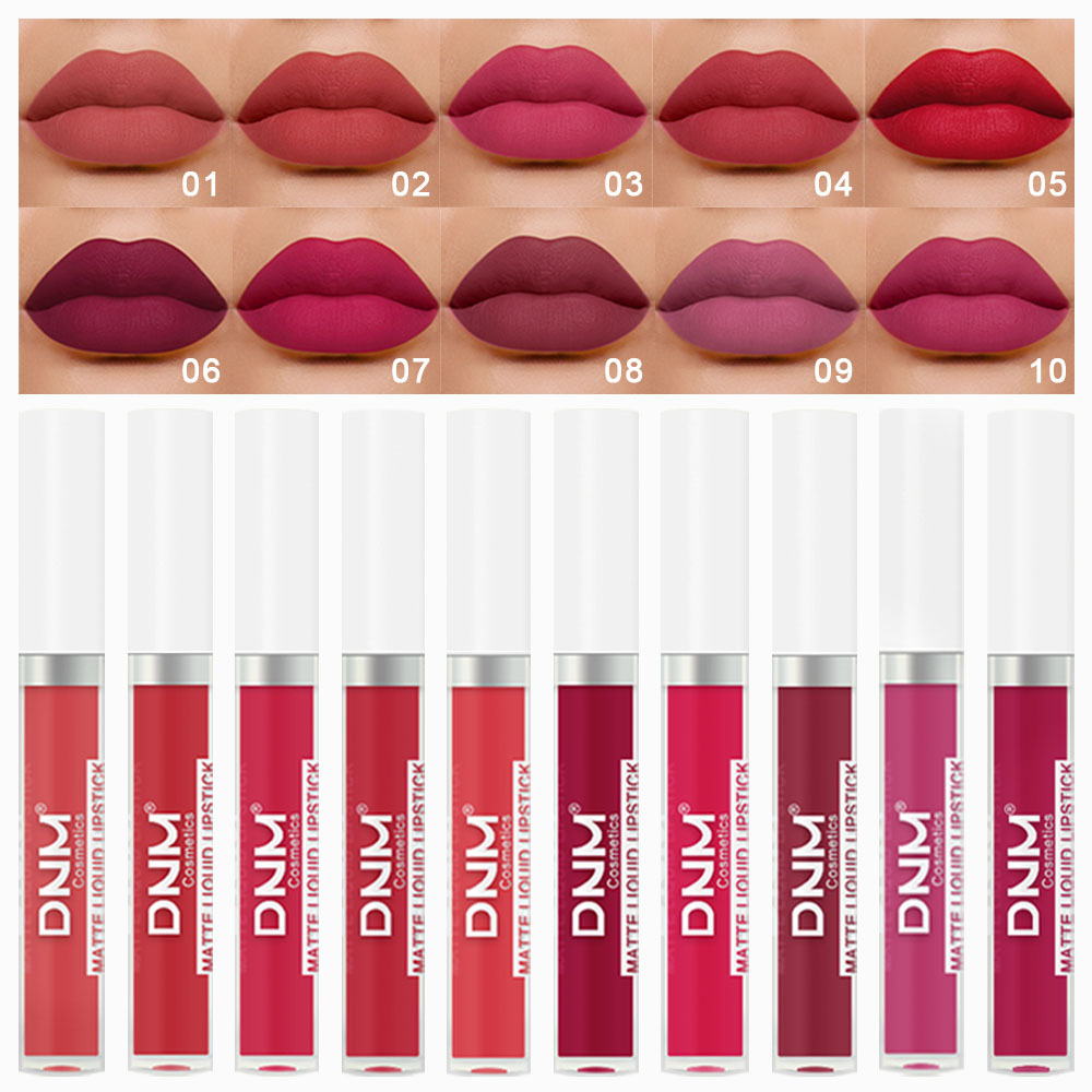 DNM 18 สี ลิปกลอสเนื้อแมทท์ กั - Matte Velvet Lip Tint Long Lasting บทวิจารณ์และราคา