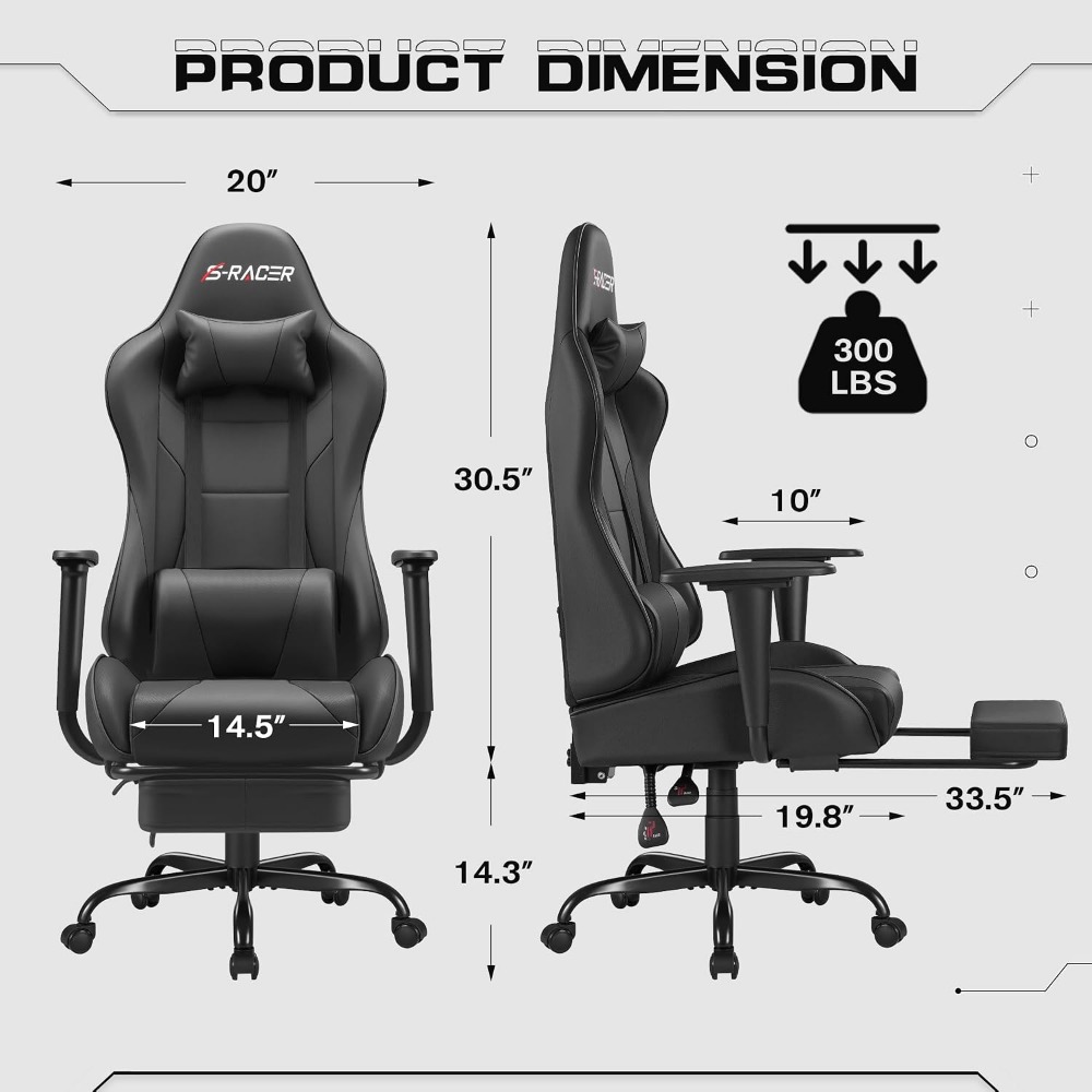 เก้าอี้เกมมิ่ง: เก้าอี้ทำงานที - Massage บทวิจารณ์และราคา