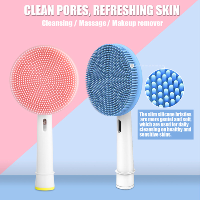 หัวแปรงทำความสะอาดผิวหน้าแบบเป - Silicone Face Scrubber Electric บทวิจารณ์และราคา