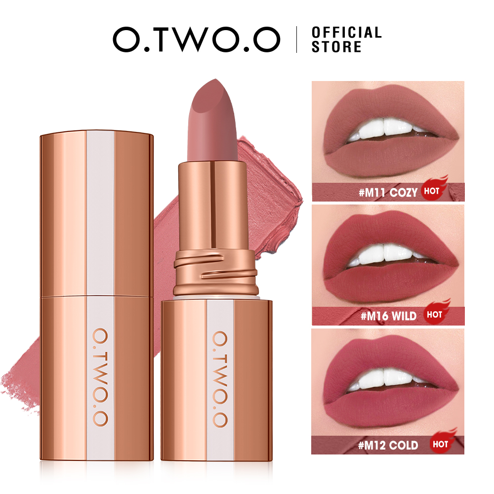 O.TWO.O ลิปสติกเนื้อแมตต์ ลิปส - Matte Velvet Lip Tint Long Lasting บทวิจารณ์และราคา