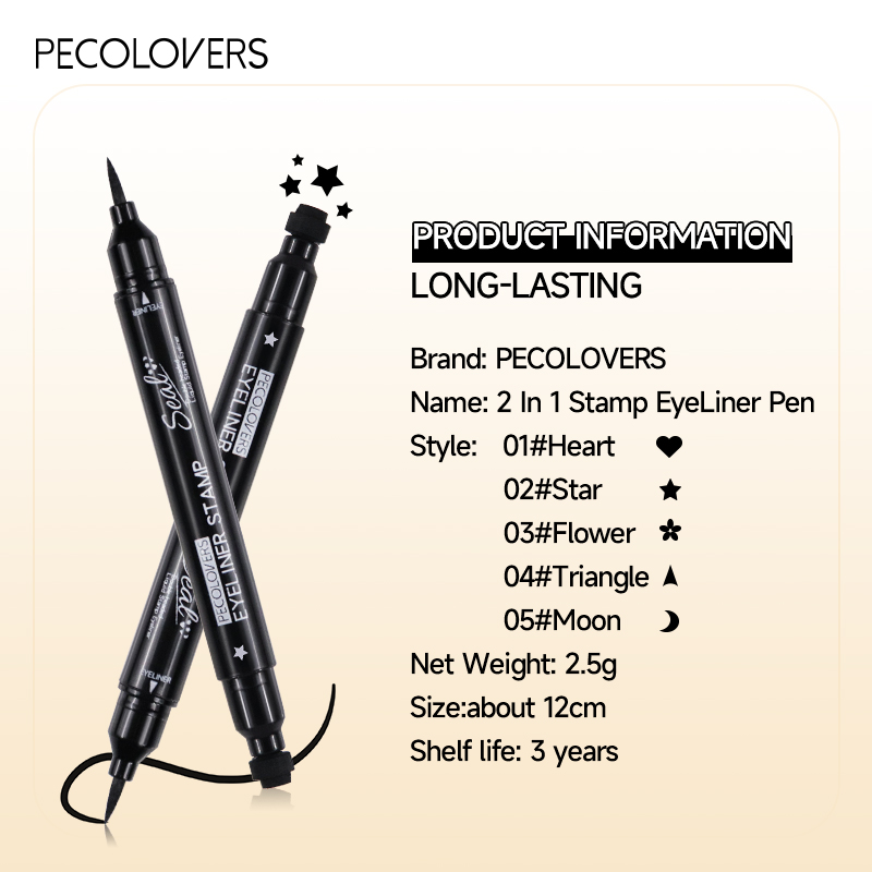 ปากกาอายไลเนอร์ชนิดน้ําสองหัวพ - Waterproof Liquid Eyeliner Pen บทวิจารณ์และราคา