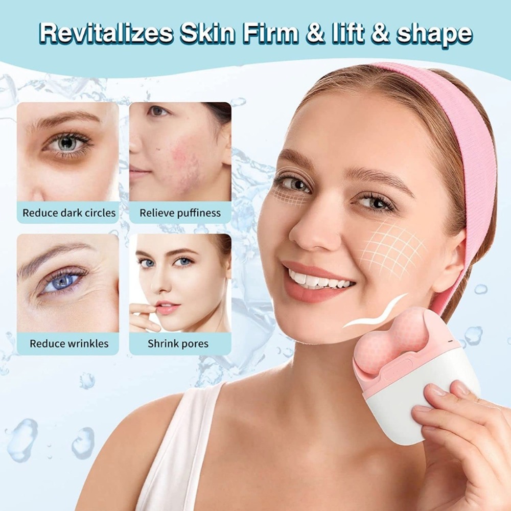 ลูกกลิ้งน้ำแข็งสองหัวสำหรับใบห - Face Ice Roller Puffiness บทวิจารณ์และราคา
