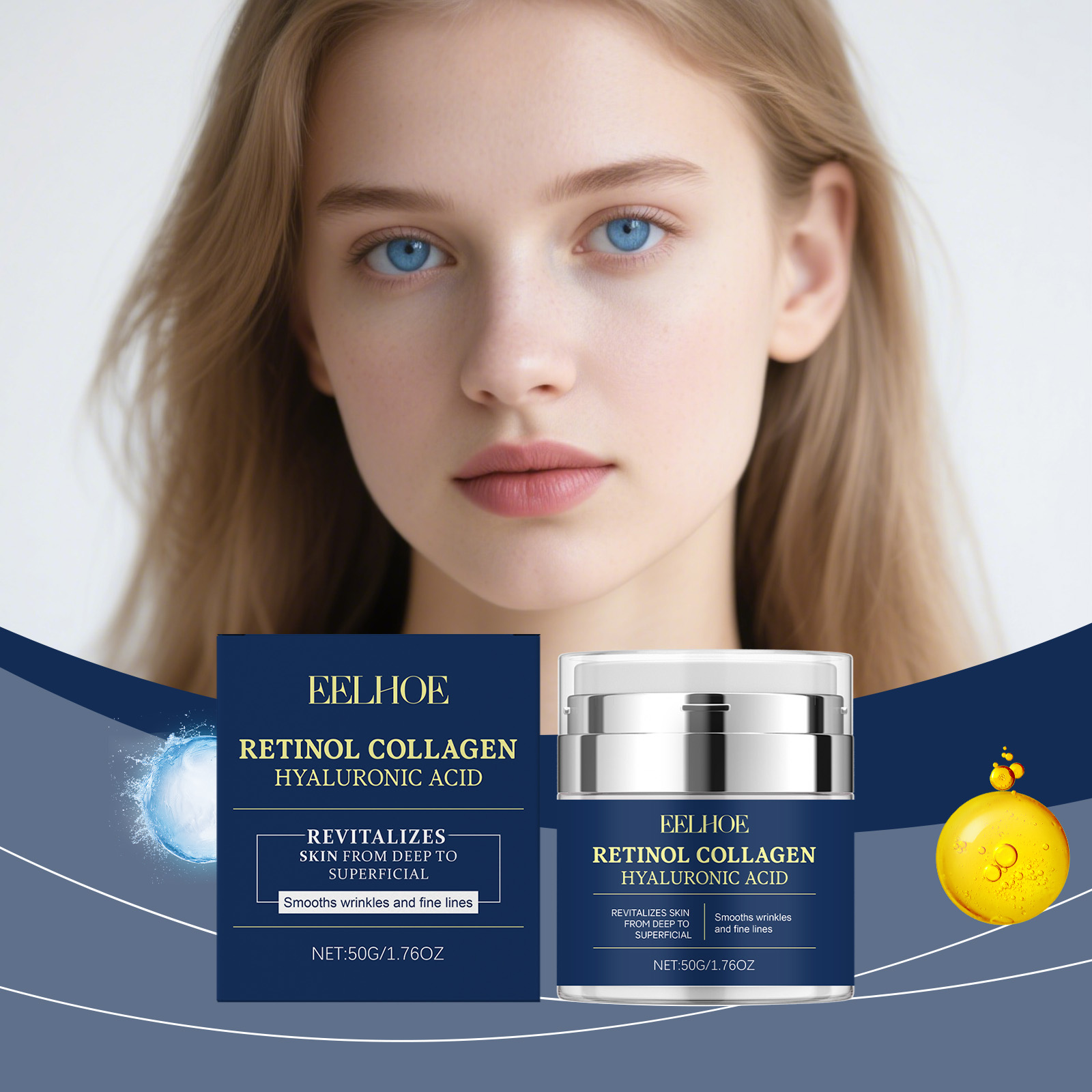 ครีมเรตินอลคอลลาเจน EELHOE ลดเ - Retinol Anti Wrinkle Cream บทวิจารณ์และราคา