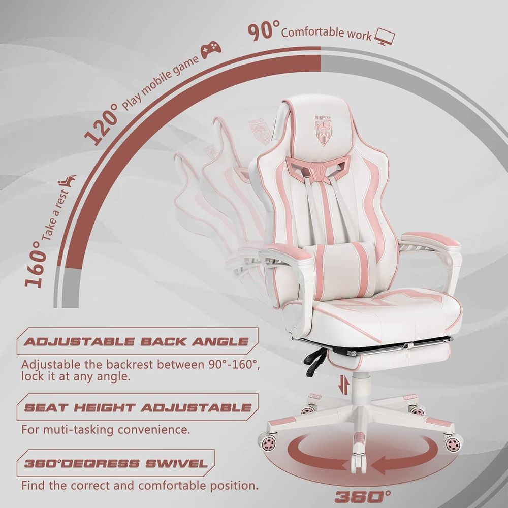 เก้าอี้เกมมิ่งพนักพิงสูงตามหลั - Massage บทวิจารณ์และราคา