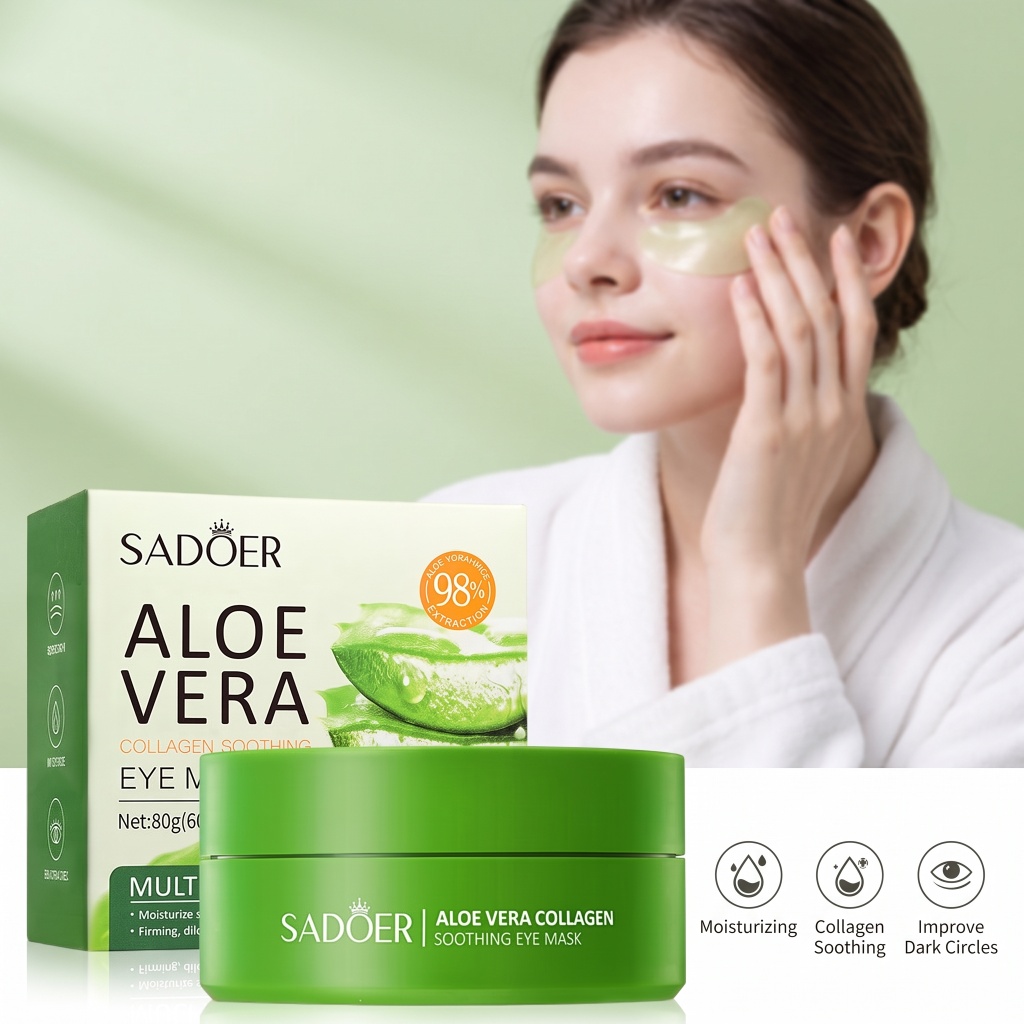60 ชิ้น อโลเวร่า คอลลาเจน อาย  - Collagen Under Eye Patches บทวิจารณ์และราคา