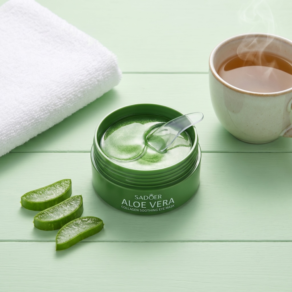 60 ชิ้น อโลเวร่า คอลลาเจน อาย  - Collagen Under Eye Patches บทวิจารณ์และราคา