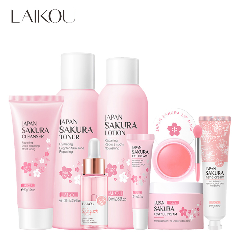 Laikou ชุดดูแลผิวหน้าซากุระ8ชิ - Hyaluronic Acid Facial Serum บทวิจารณ์และราคา