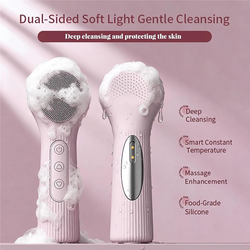 B15C แปรงทำความสะอาดผิวหน้าไฟฟ - Silicone Face Scrubber Electric บทวิจารณ์และราคา